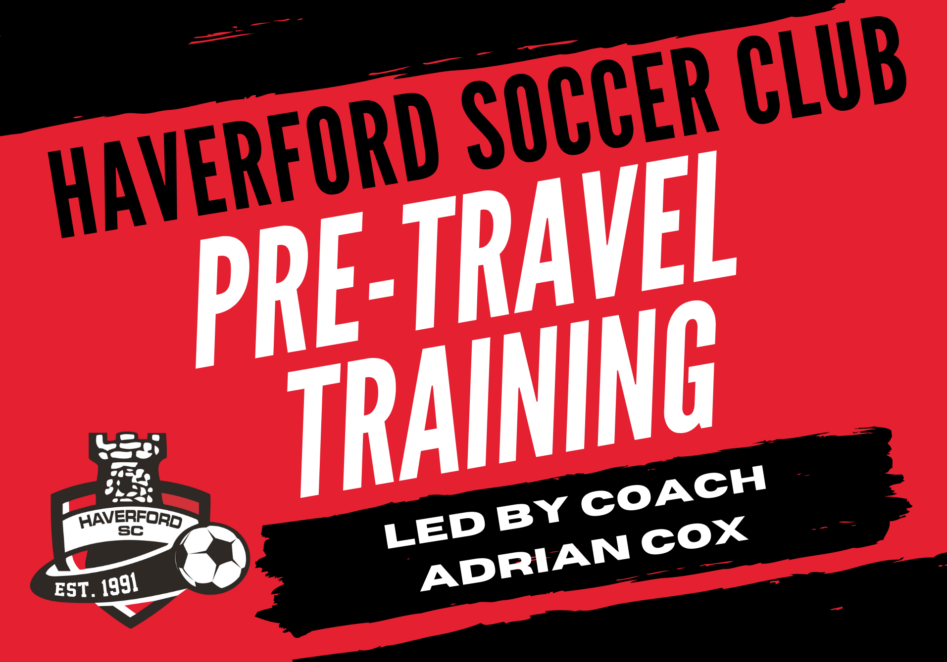 Pre- Travel Training with Coach Adrian Cox