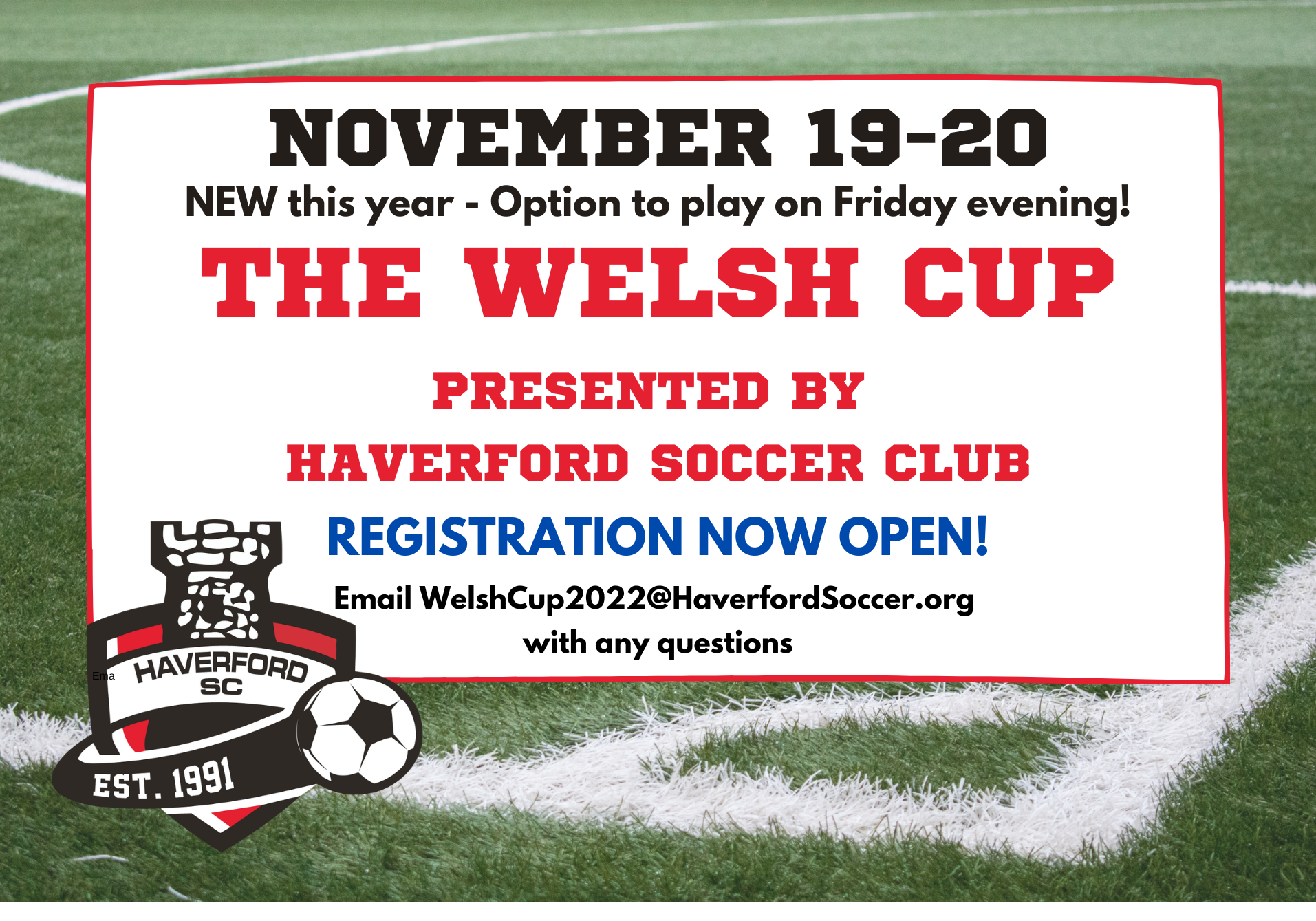 Haverford Soccer Club Welsh Cup- Registration is OPEN